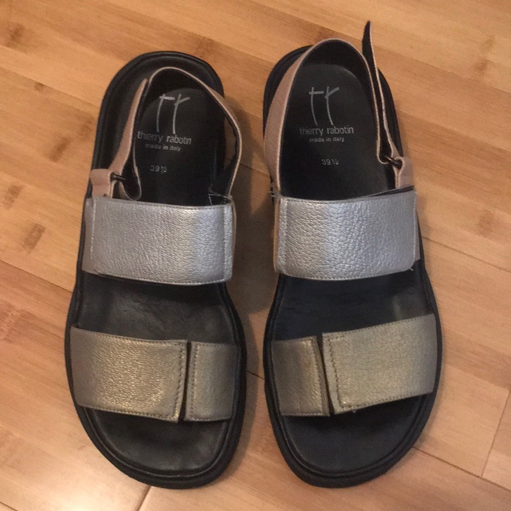 Thierry Rabotin silver and bronze sandals